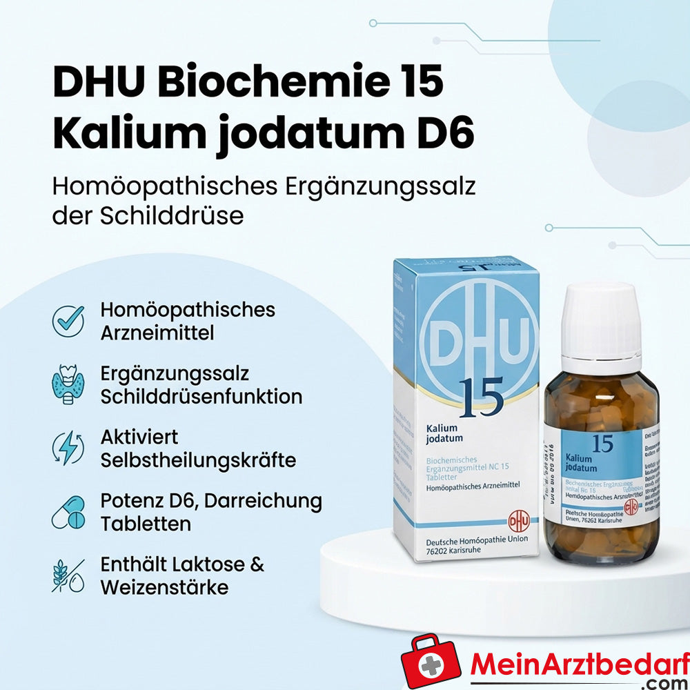 DHU Biochemistry 15 Tabletki Potassium iodatum D6