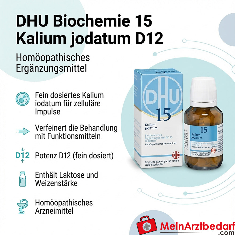 DHU Biochemie 15 Kalium iodatum D12 comprimés