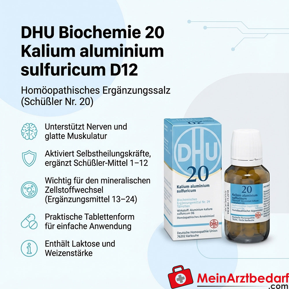 DHU Biochemie 20 Kalium aluminium sulfuricum D12 Tabletten