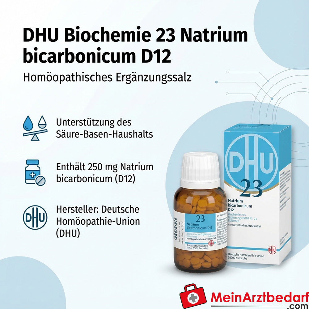 DHU Bioquímica 23 Natrium bicarbonicum D12 Comprimidos