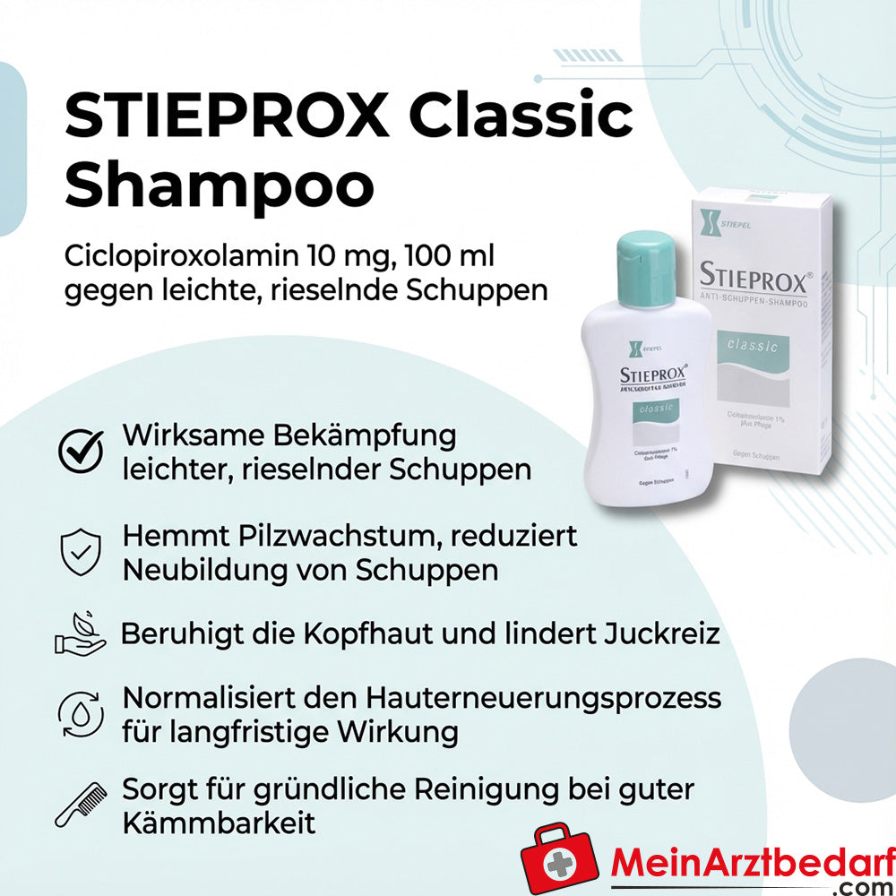 STIEPROX Classic Ciclopiroxolamin 10 mg Shampoo 100 ml