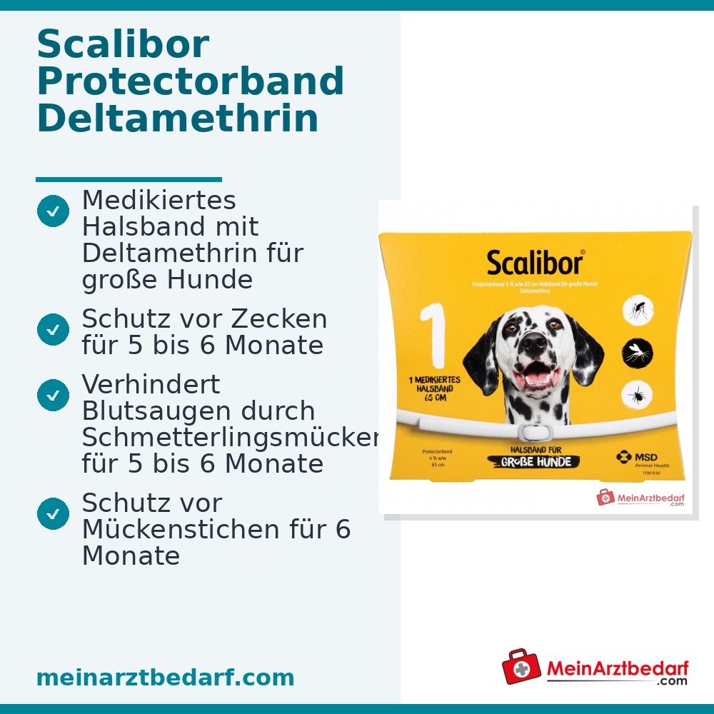 Scalibor Protectorband 65 cm Deltamethrin collar 1 pieza