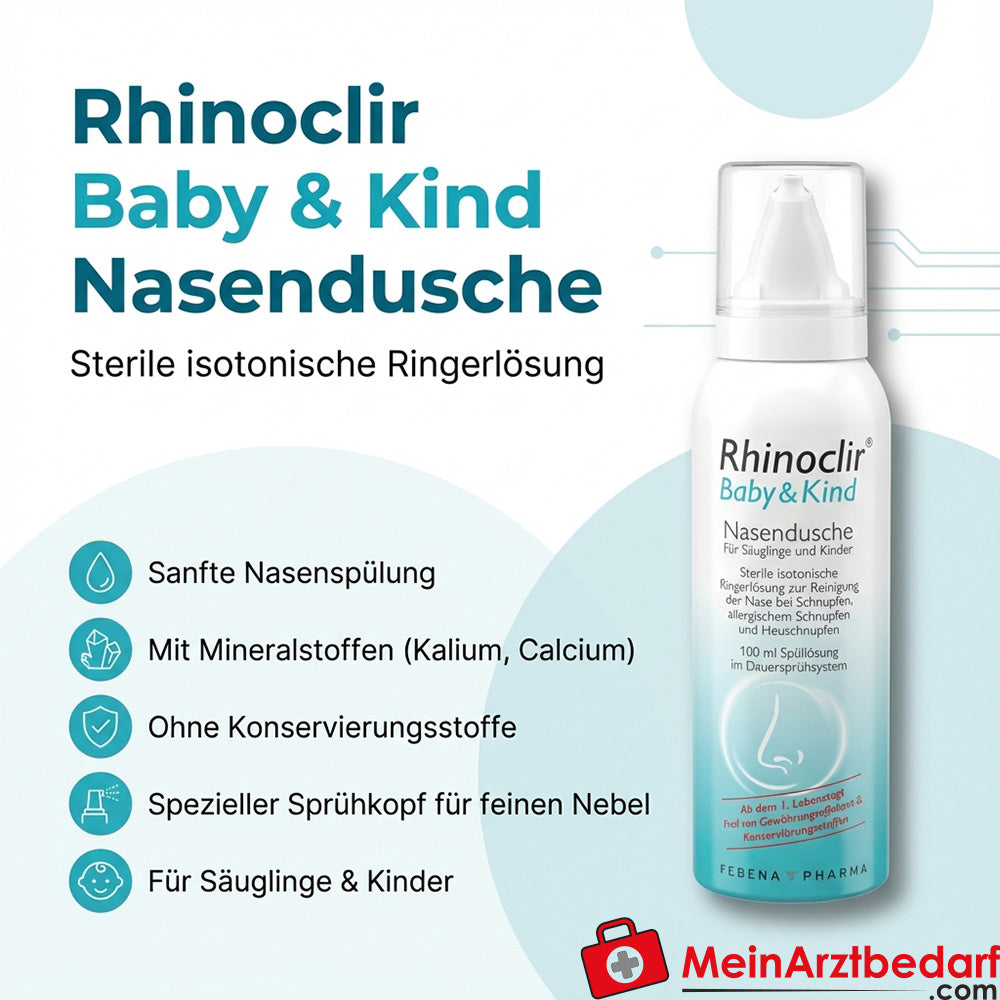 Rhinoclir Baby & Child płyn do nosa sterylny izotoniczny roztwór Ringera 100 ml
