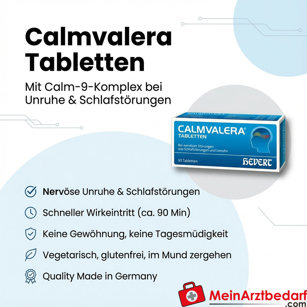 Tabletki Calmvalera Calm-9-Complex (9 aktywnych składników) 100 tabletek