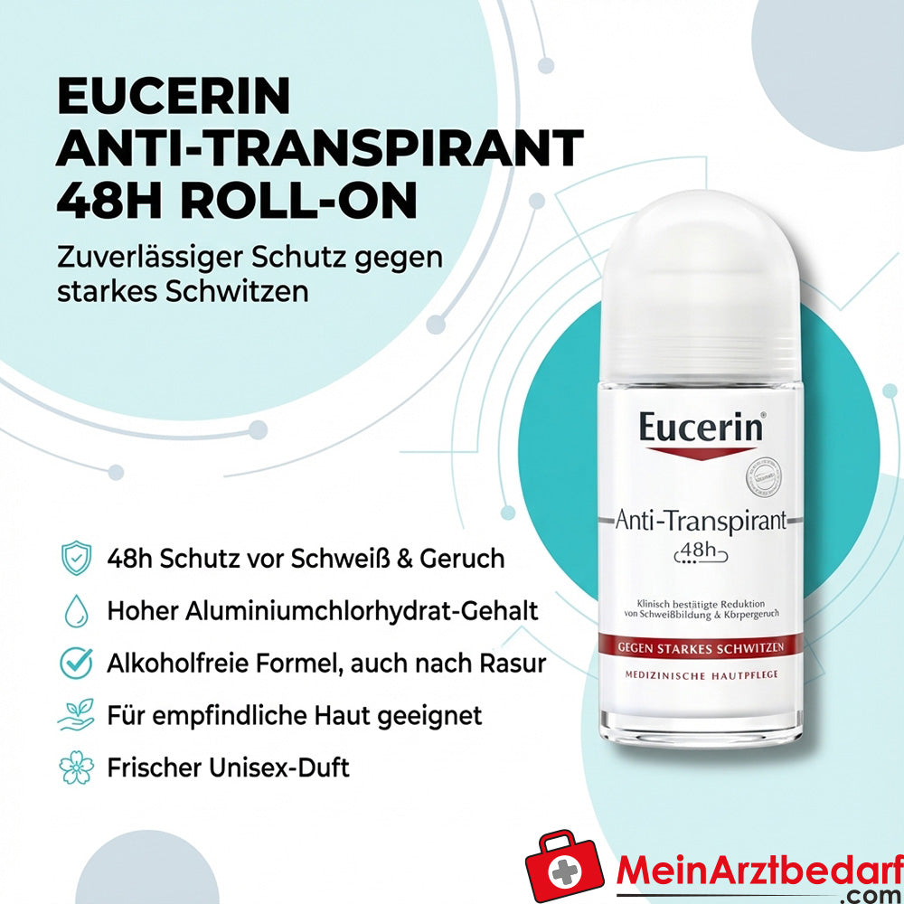 Eucerin Antitranspirante 48h Clorhidrato de Aluminio Roll-on 50 ml