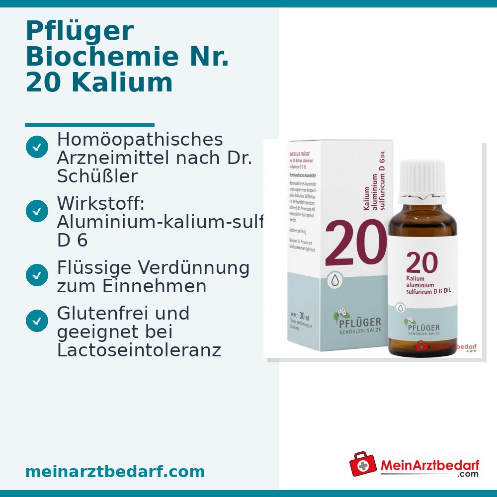 Biochimica Pflüger n. 20 Potassio alluminio solforico D6 Gocce