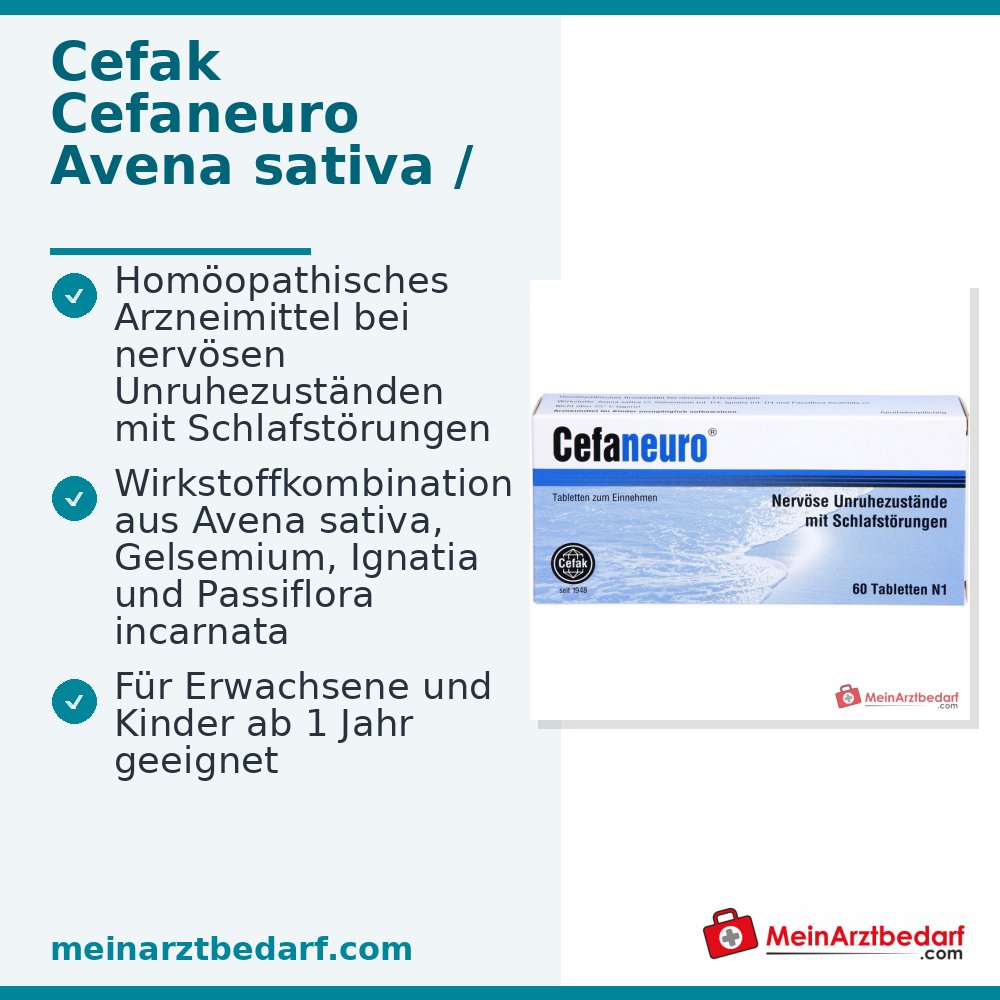 Cefaneuro compresse (Gelsemium/Avena sativa/Strychnos/Passiflora) 30 mg, 20 compresse