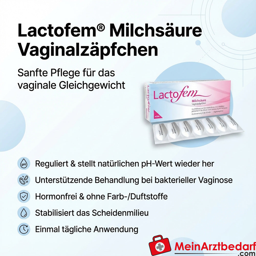 Lactofem acido lattico supposte vaginali 7 pz.