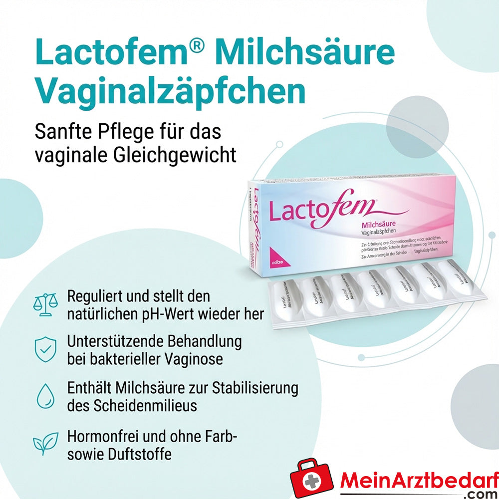 Lactofem acido lattico supposte vaginali 7 pz.