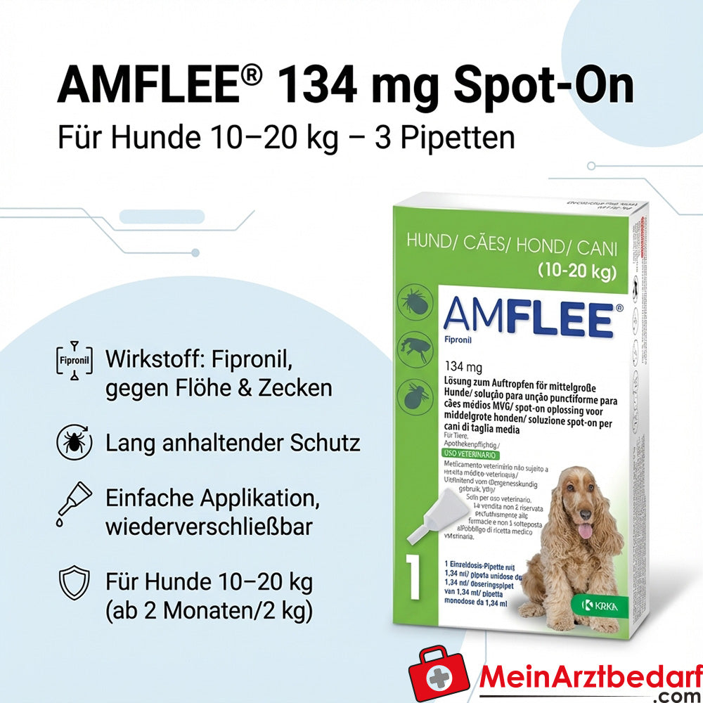 Amflee 134mg H 10-20 kg, 3 pcs
