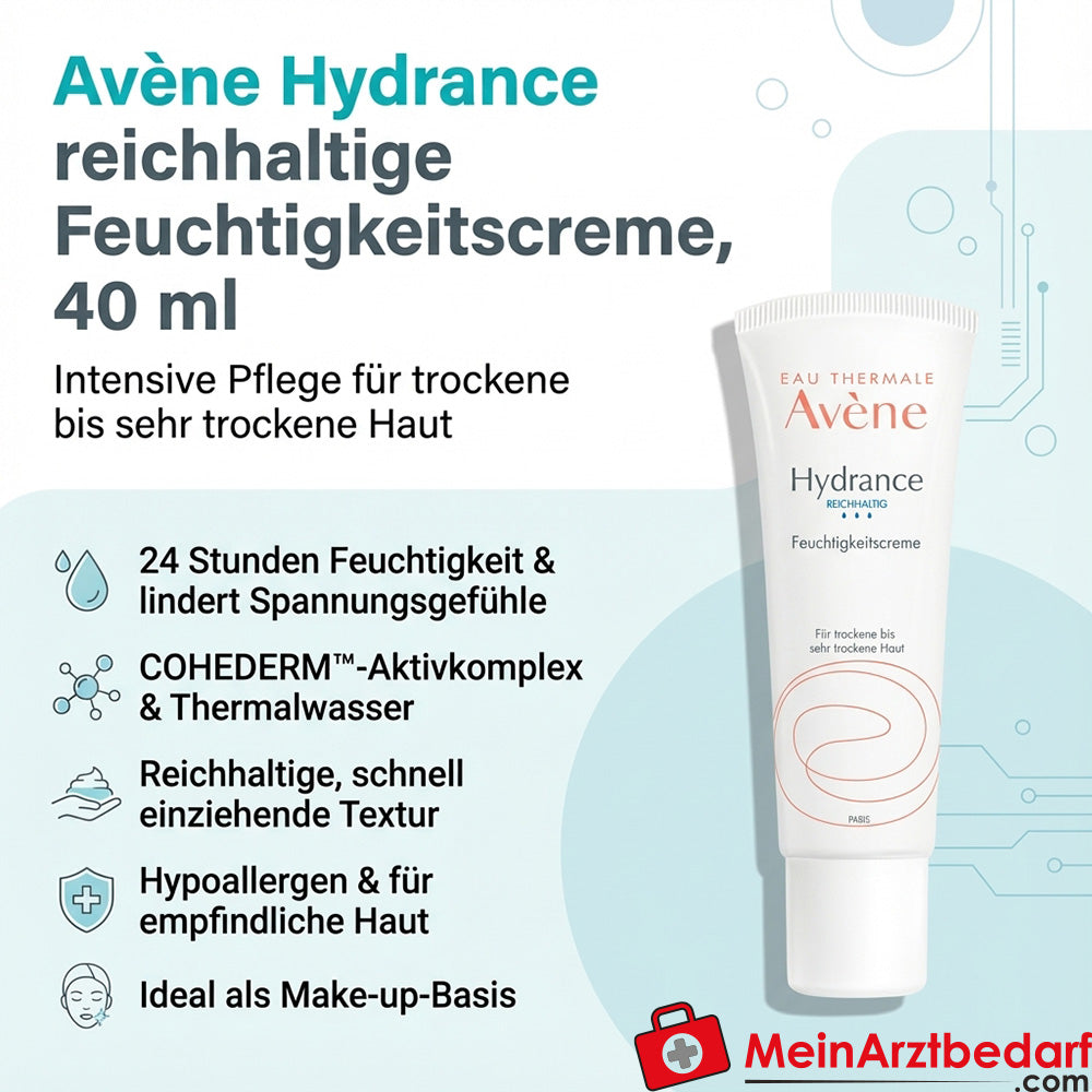 Avène Hydrance bogaty krem nawilżający 40 ml