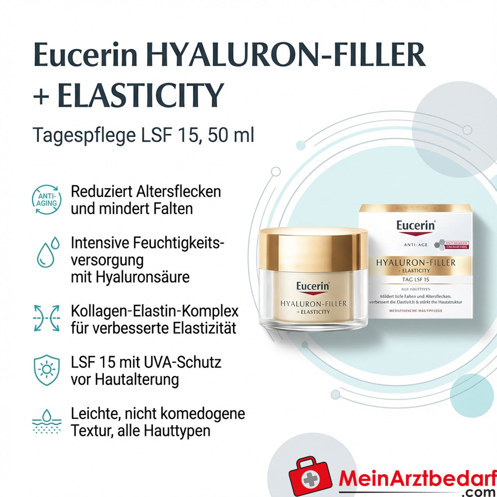 Eucerin HYALURON-FILLER + ELASTICITY Tagespflege LSF 15 50 ml