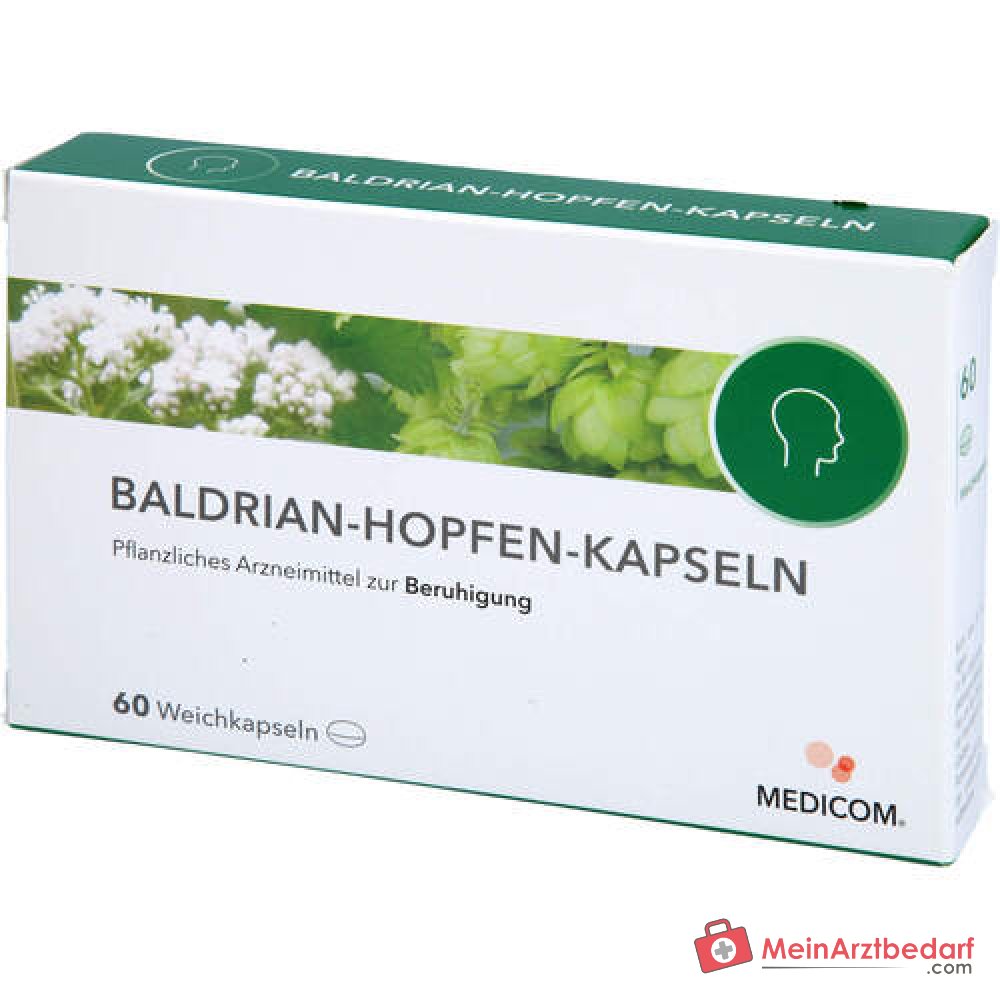 Capsules Valériane-Houblon (Valériane et Houblon) médicament à base de plantes, 60 pcs.
