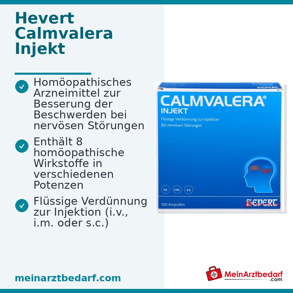 Hevert Calmvalera Injekt, 100 ampoules
