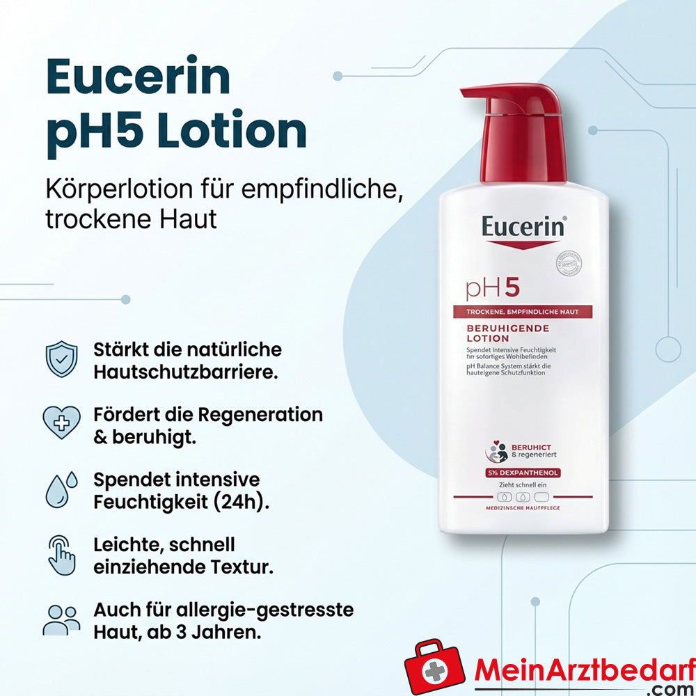 Eucerin pH5 Lotion corporelle 400 ml pour peaux sensibles et sèches