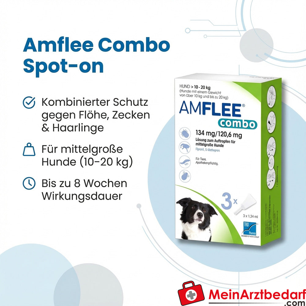 Amflee Combo Perro 10-20kg, 3 Uds