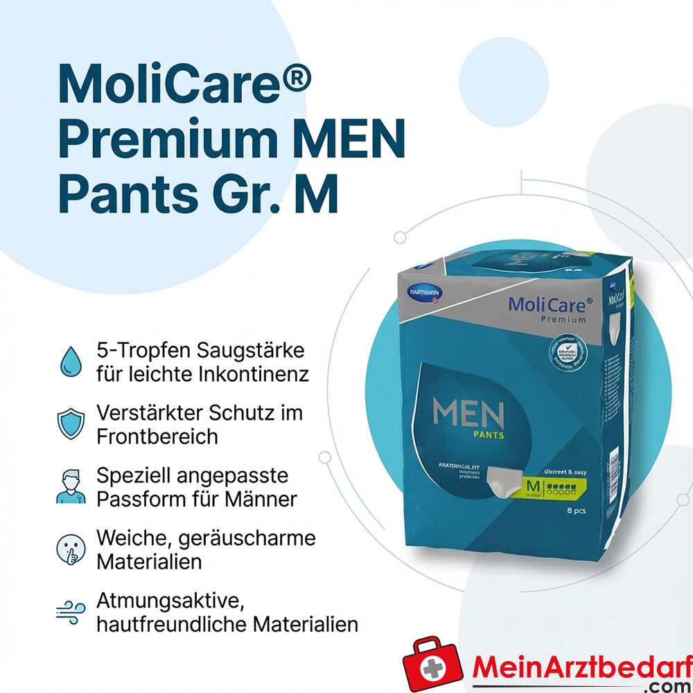 MoliCare Premium MEN Pants 5 Tropfen Inkontinenzhose Gr. M