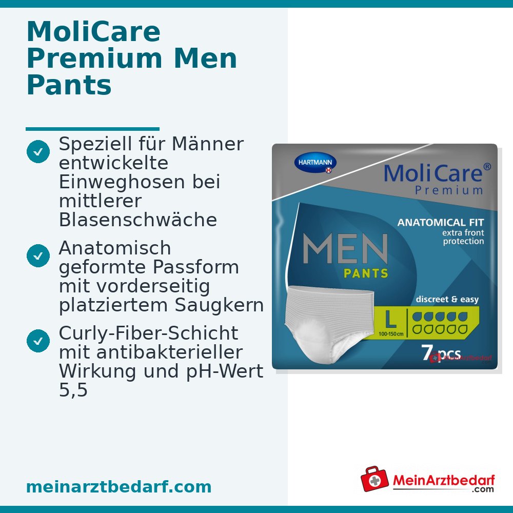 MoliCare Premium Men Pantalones 5 gotas incontinencia talla L
