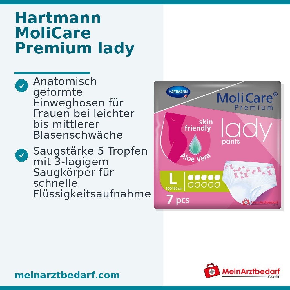 MoliCare Premium Lady Pants taille L Culotte d'incontinence moyenne