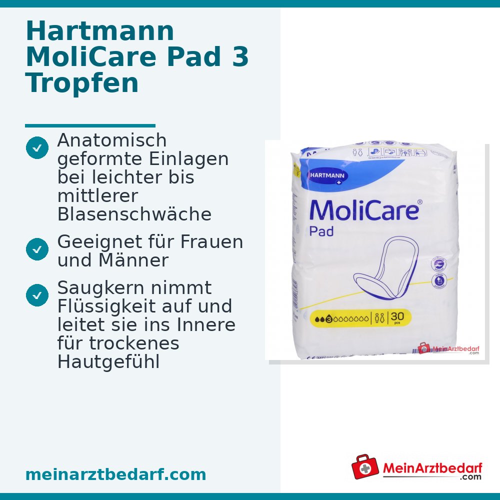 MoliCare Pad 3 druppels inlegkruisjes 6 x 28 stuks