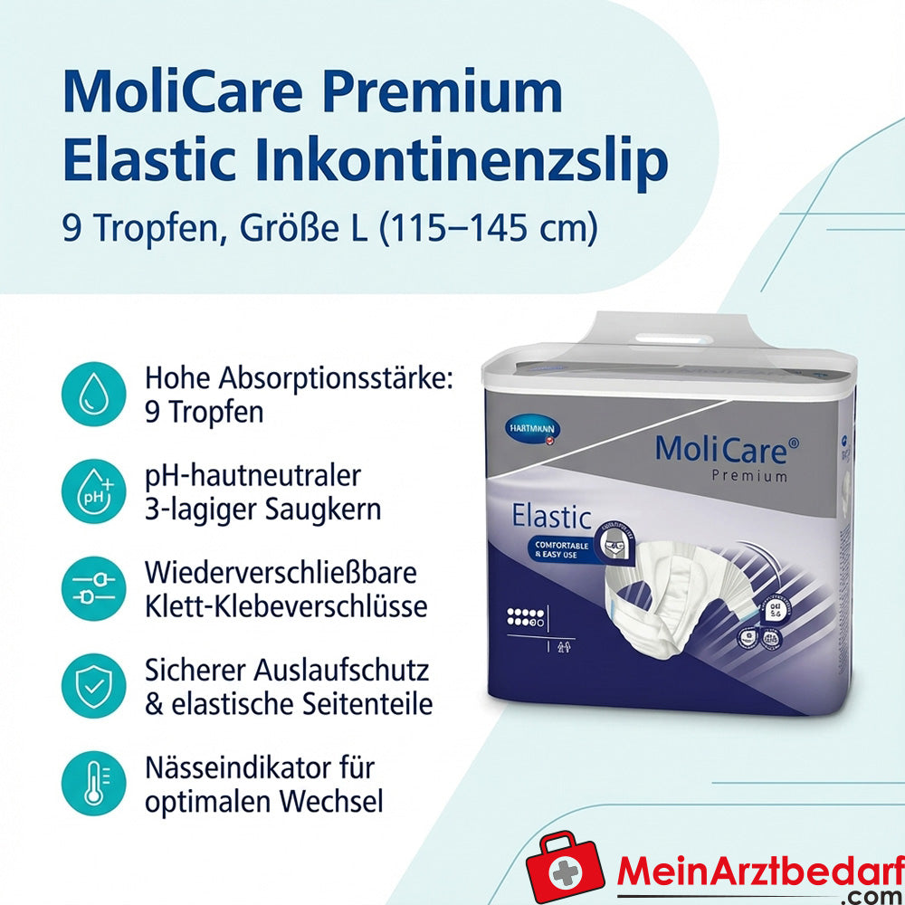 MoliCare Premium Elastic majtki chłonne 9 kropli rozmiar L