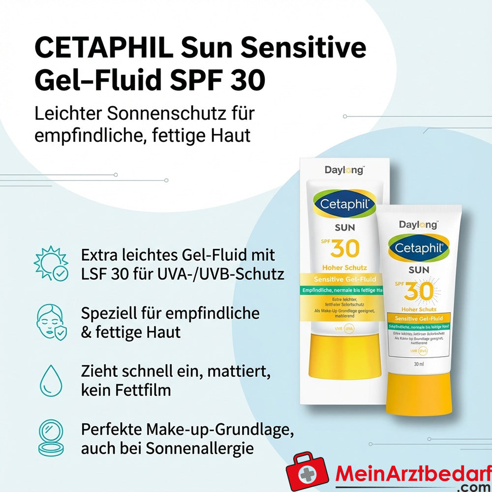 CETAPHIL Sun Sensitive Gel-Fluid SPF 30 Protection solaire visage 30 ml