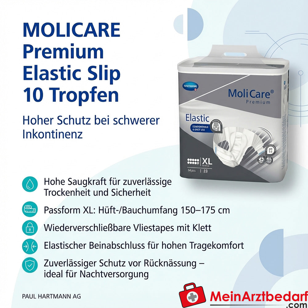 Molicare Premium Elastic Slip 10 gouttes taille XL