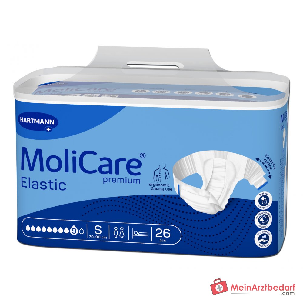 MoliCare Premium Elastic majtki chłonne 8 kropli rozmiar S (70-90 cm)