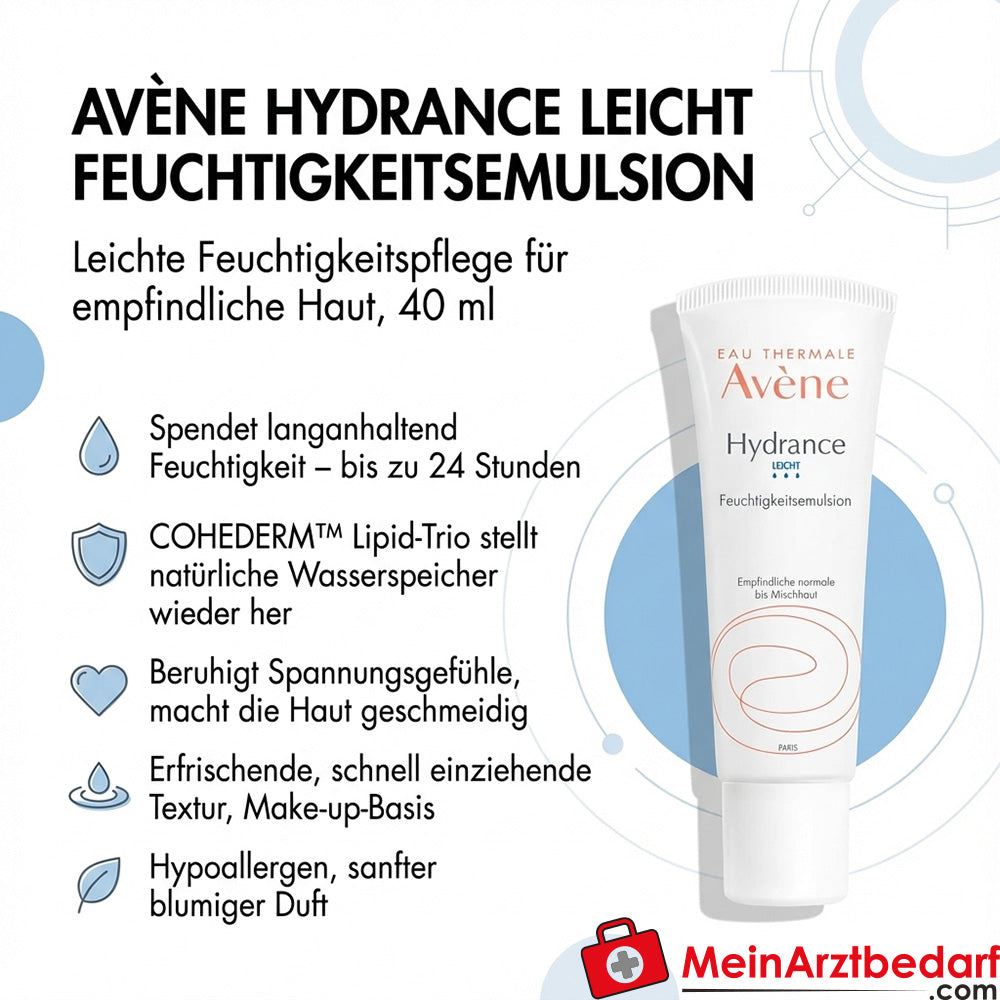 Avène Hydrance Light Hydraterende Emulsie Gevoelige Huid 40 ml