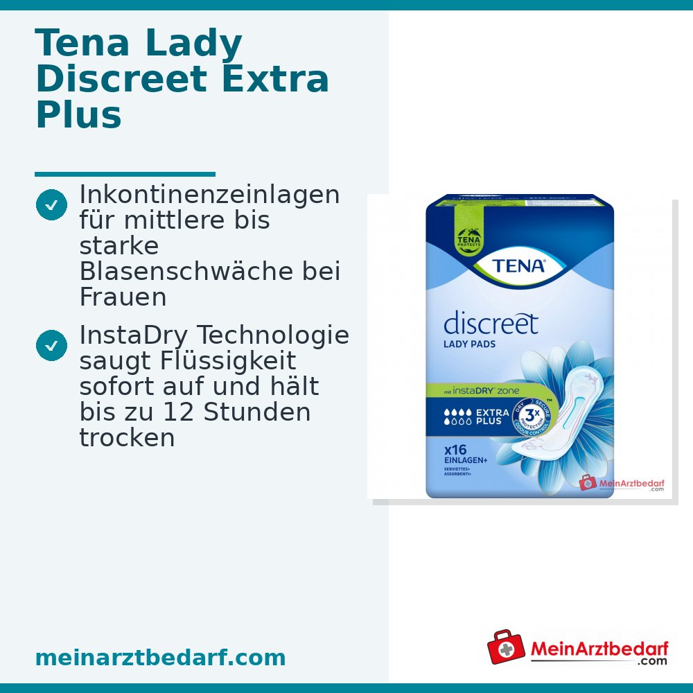 Tena Lady Discreet Extra Plus compresas para incontinencia, 96 unidades