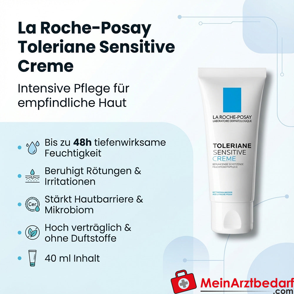 La Roche-Posay Toleriane Crème Sensitive aux céramides crème visage apaisante 40 ml