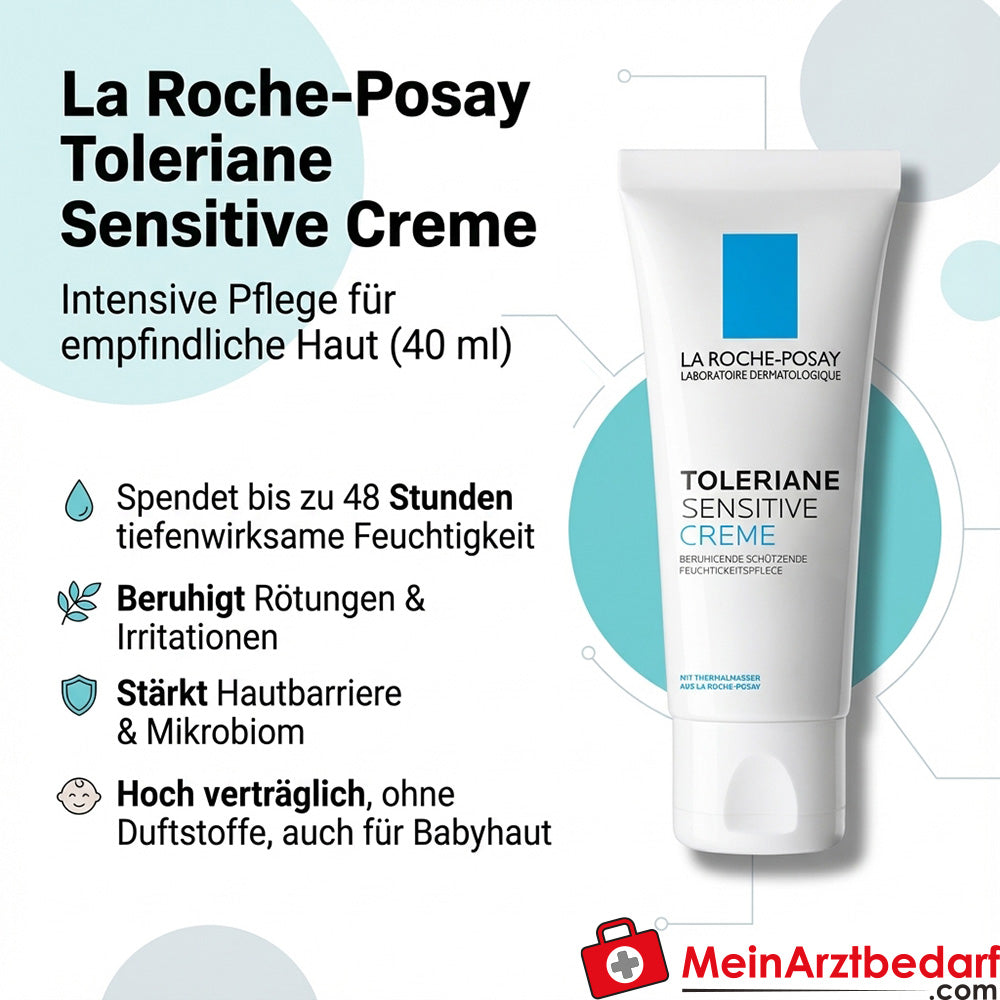 La Roche-Posay Toleriane Crème Sensitive aux céramides crème visage apaisante 40 ml