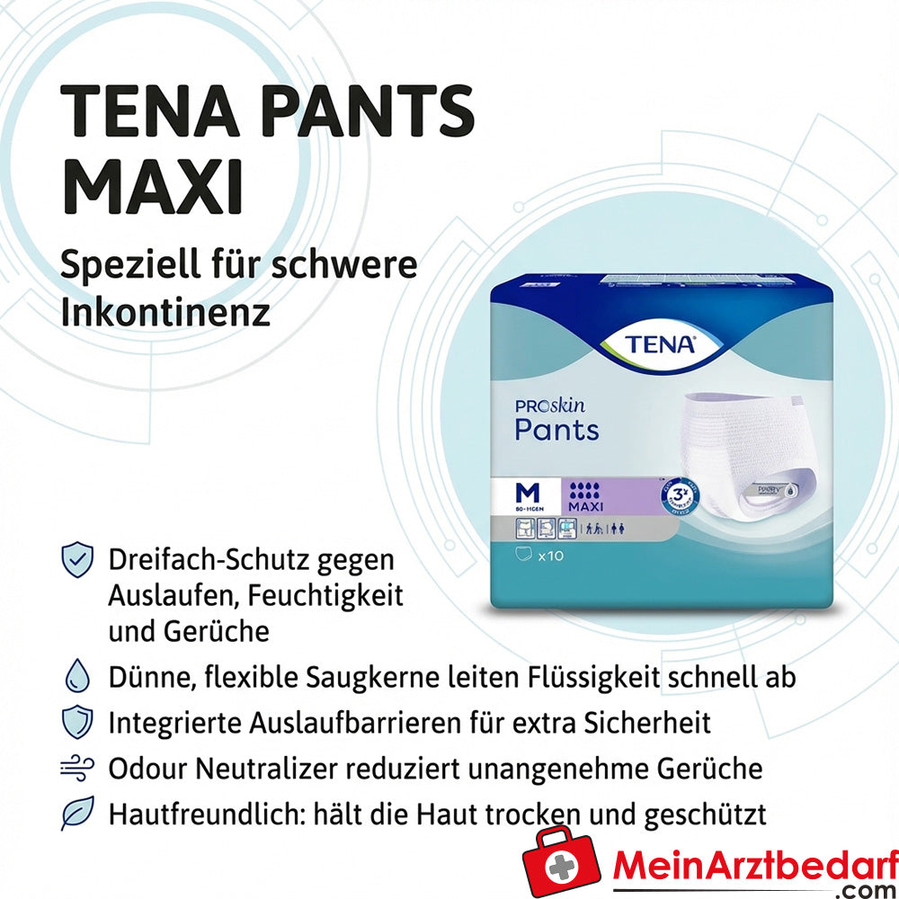 TENA PANTS Maxi wegwerpbroekje maat M voor zware incontinentie