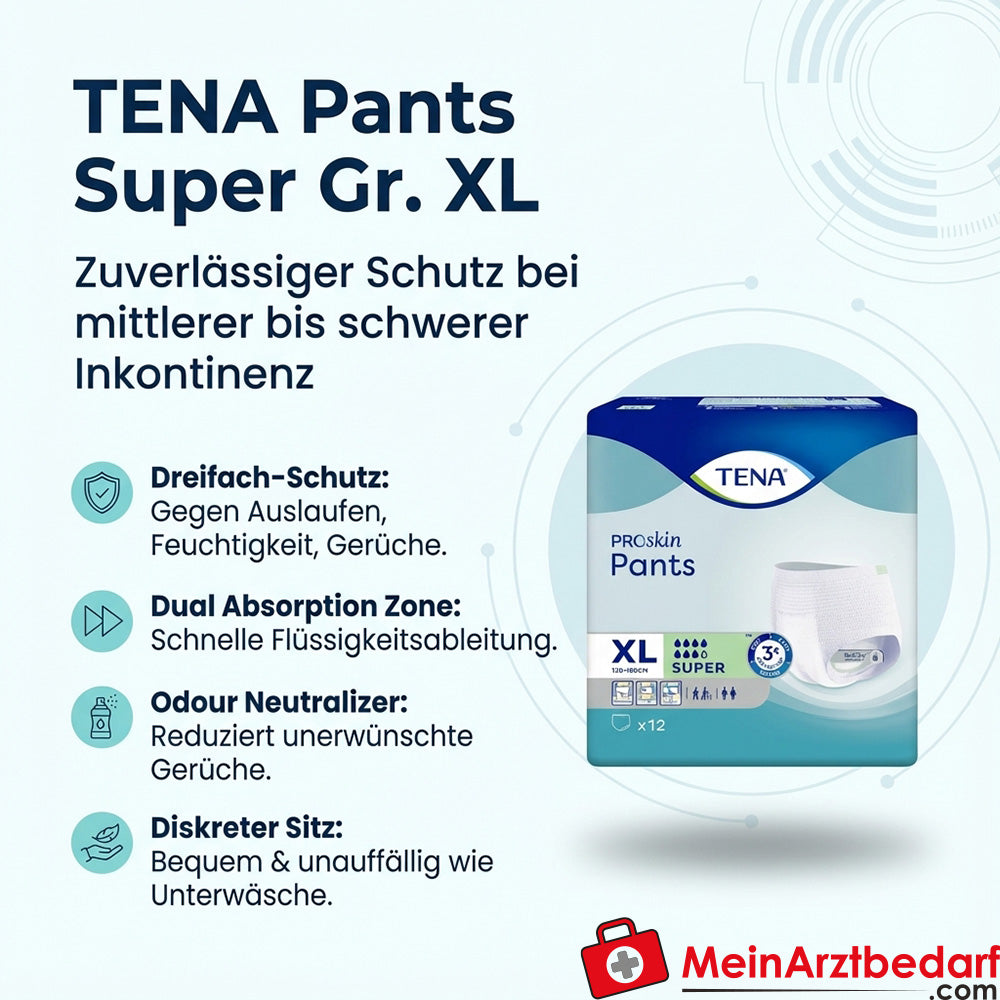 TENA Pants Super Culotte jetable taille XL incontinence moyenne à forte