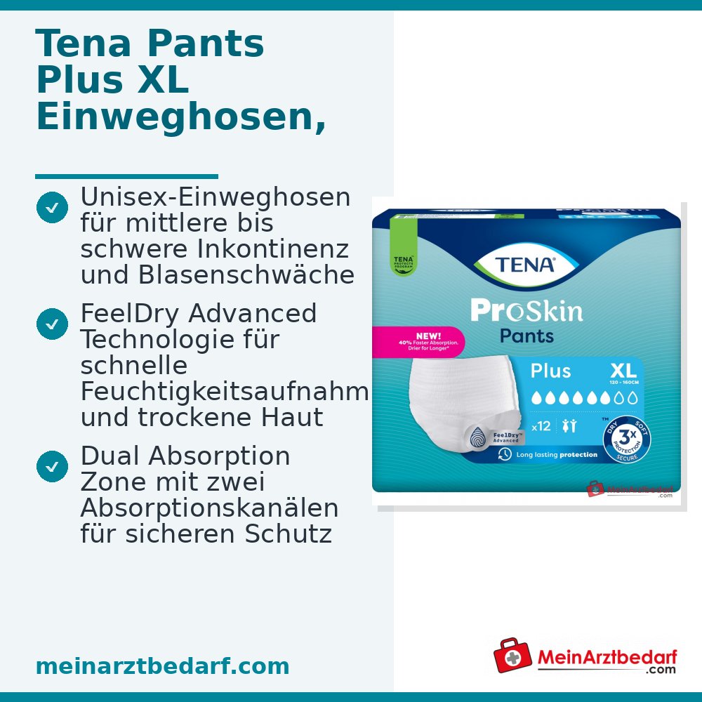 TENA Pants Plus wegwerpbroekje XL unisex medium/zware incontinentie