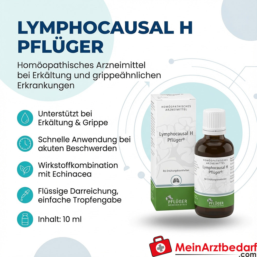 Pflüger Lymphocausal H Echinacea, Eupatorium, Lachesis D10 krople 10 ml