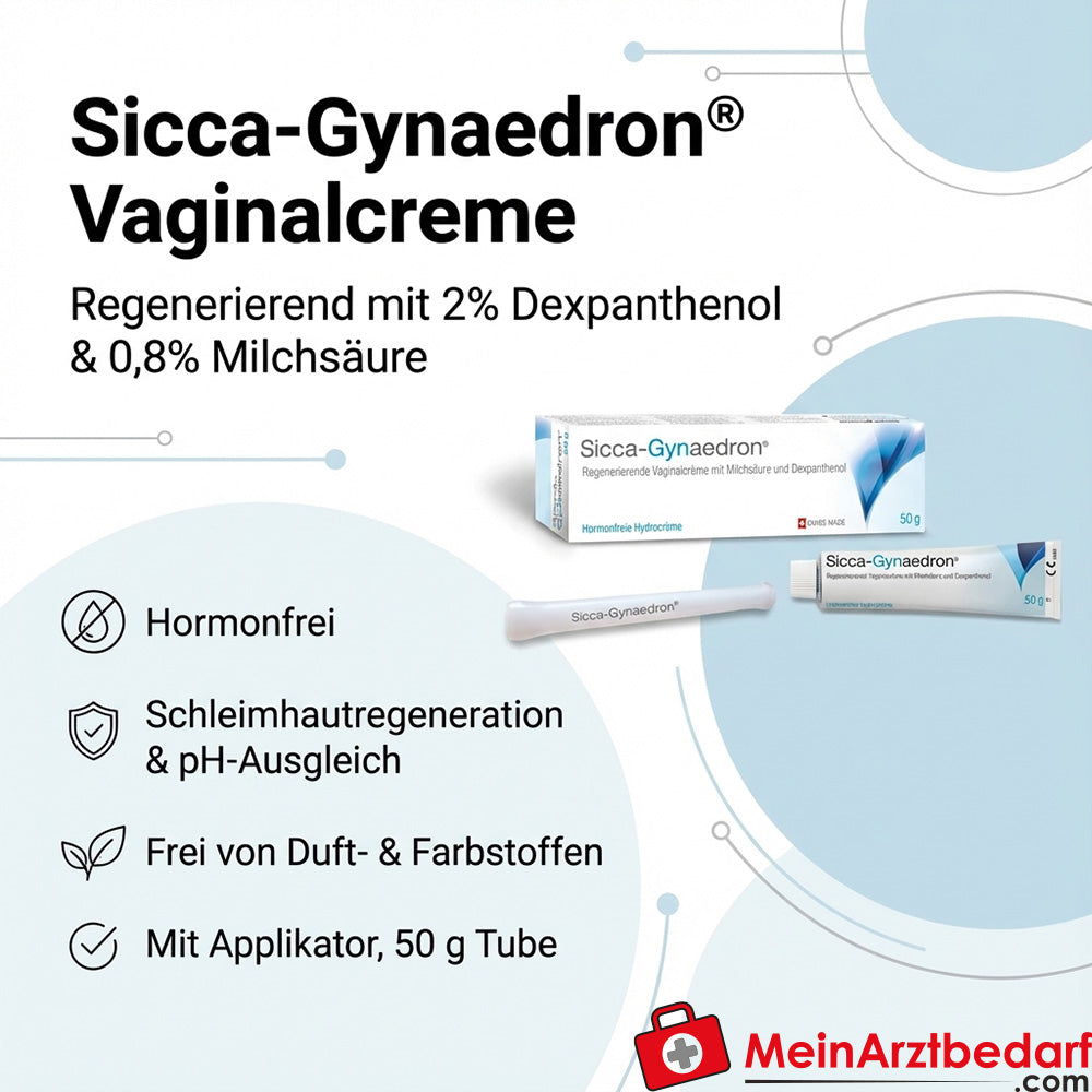 Sicca-Gynaedron Vaginalcreme 2% Dexpanthenol, 0,8% Milchsäure, 50 g