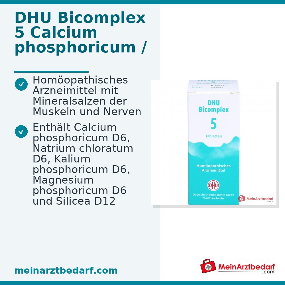 DHU Bicomplex 5 Sales Minerales Comprimidos (fósforo cálcico, fósforo potásico, clorato sódico)