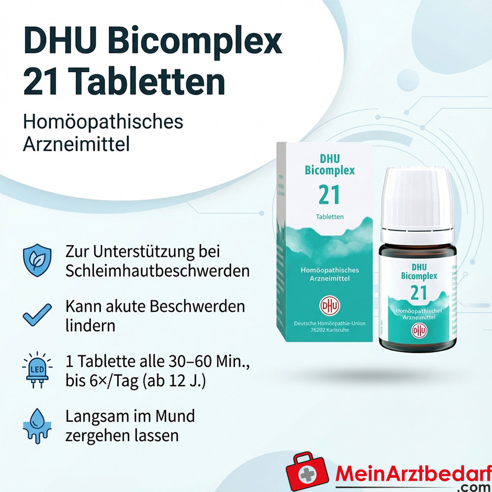 DHU Bicomplex 21 homeopathisch geneesmiddel tabletten voor slijmvliesklachten