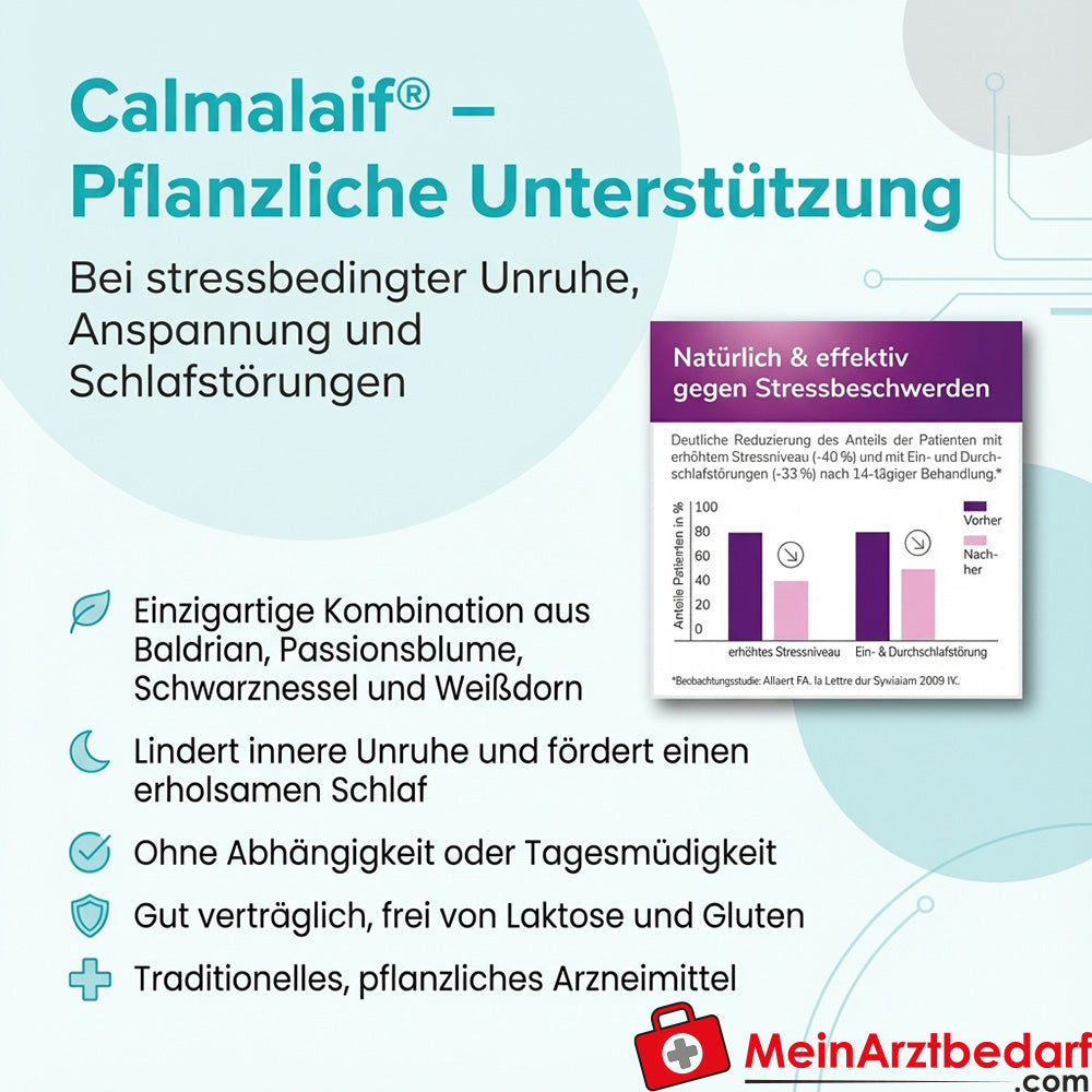 Calmalaif Compresse Valeriana Passiflora Ortica Nera Biancospino 40 St.