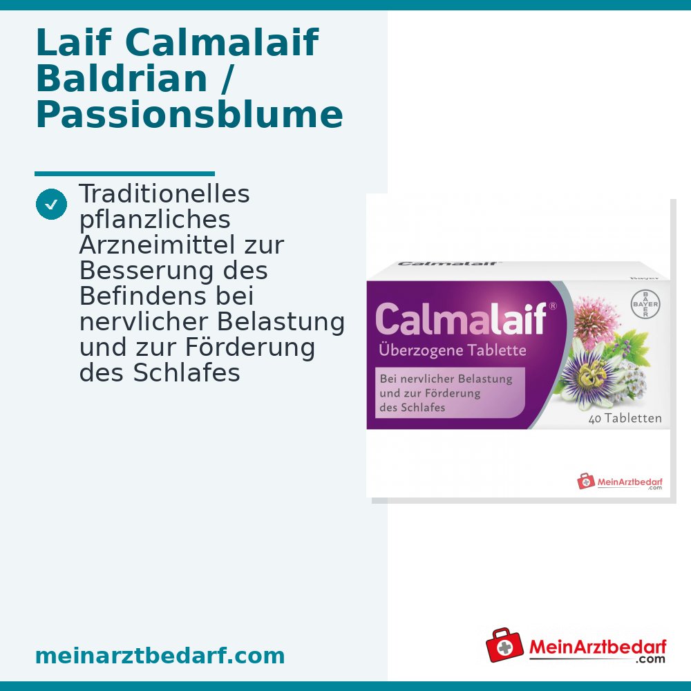 Calmalaif Compresse Valeriana Passiflora Ortica Nera Biancospino 40 St.