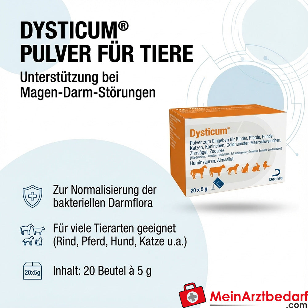 Poudre Dysticum pour animaux 20x5 g