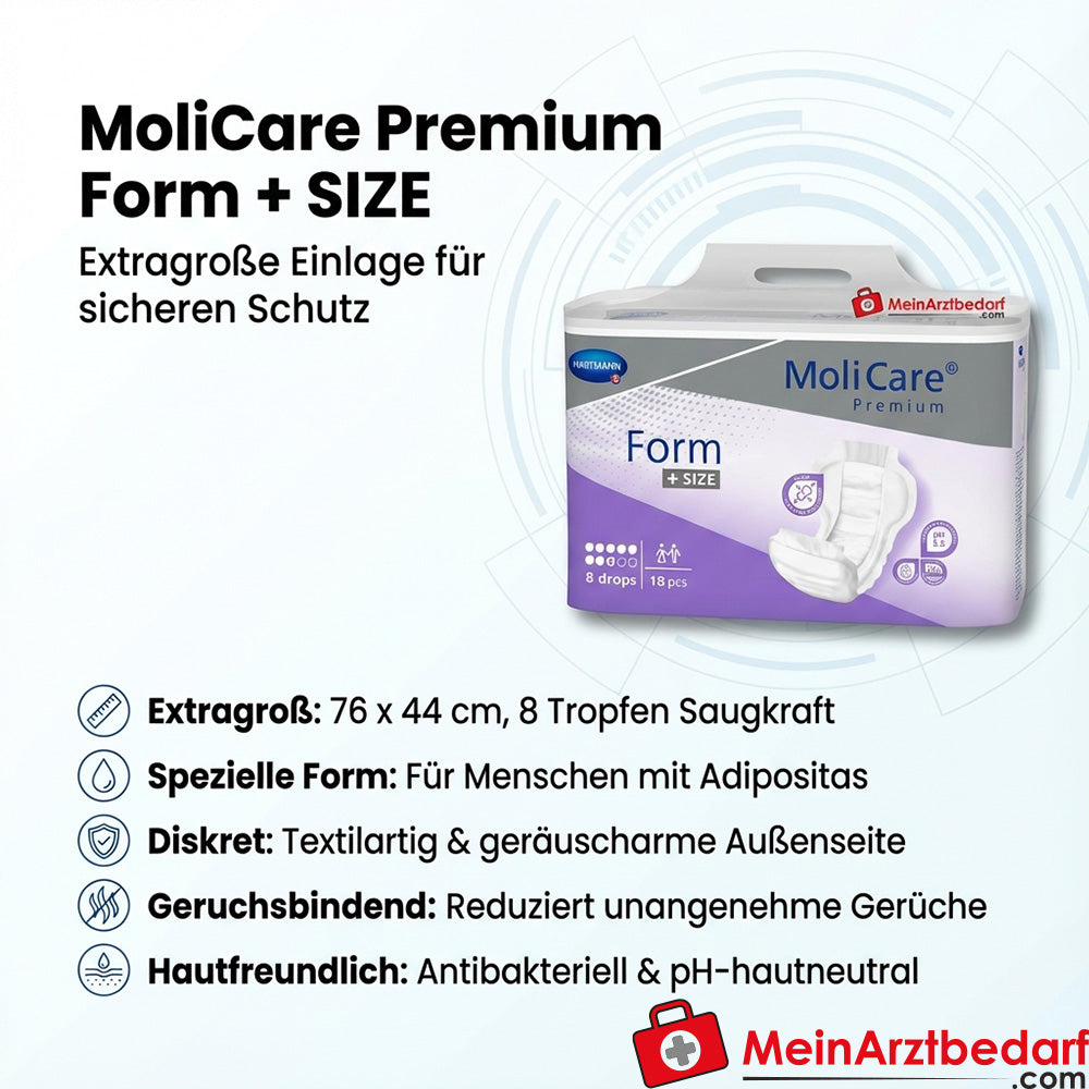MoliCare Premium Form Size Protection 8 gouttes 76 x 44 cm