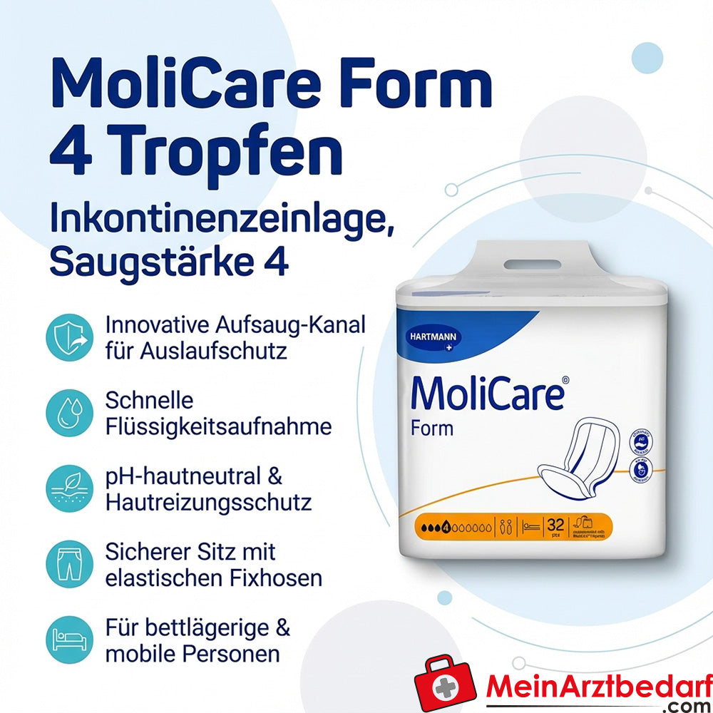 MoliCare Form 4 Gouttes Protections pour l'incontinence Absorption 4
