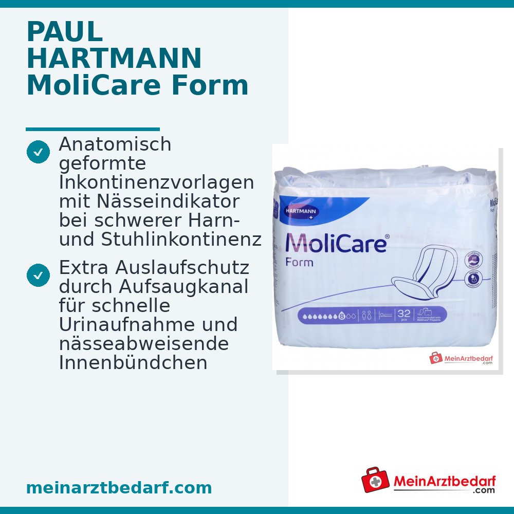 PAUL HARTMANN MoliCare Form 8 druppels incontinentieverbanden, 128 st.