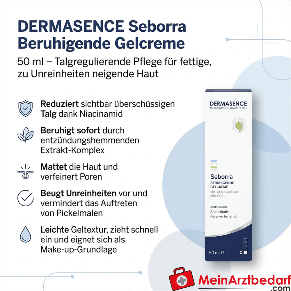 DERMASENCE Seborra Gel Crema Calmante Niacinamida 50 ml