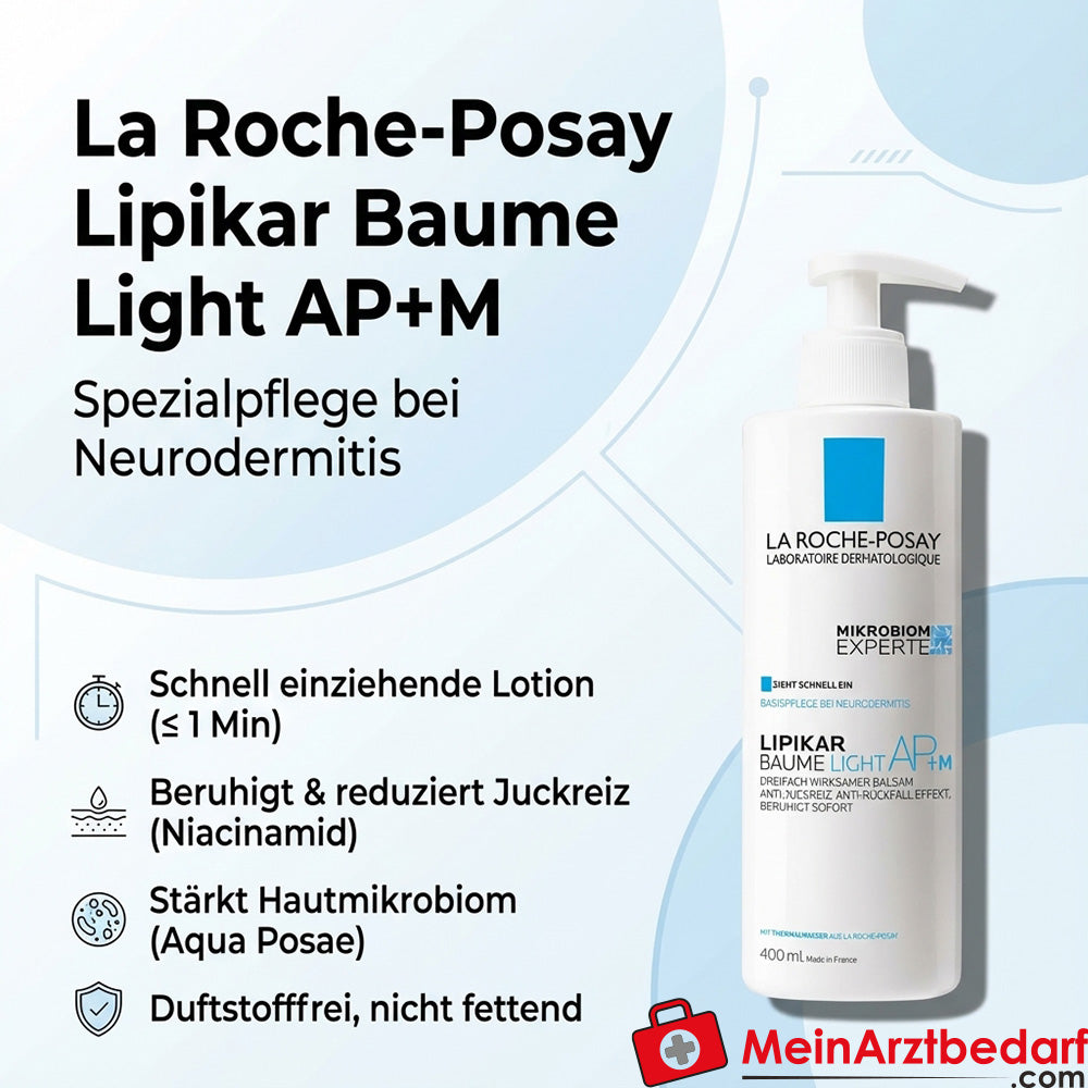 La Roche-Posay Lipikar Baume Light AP+M Niacinamid Bodylotion 400 ml