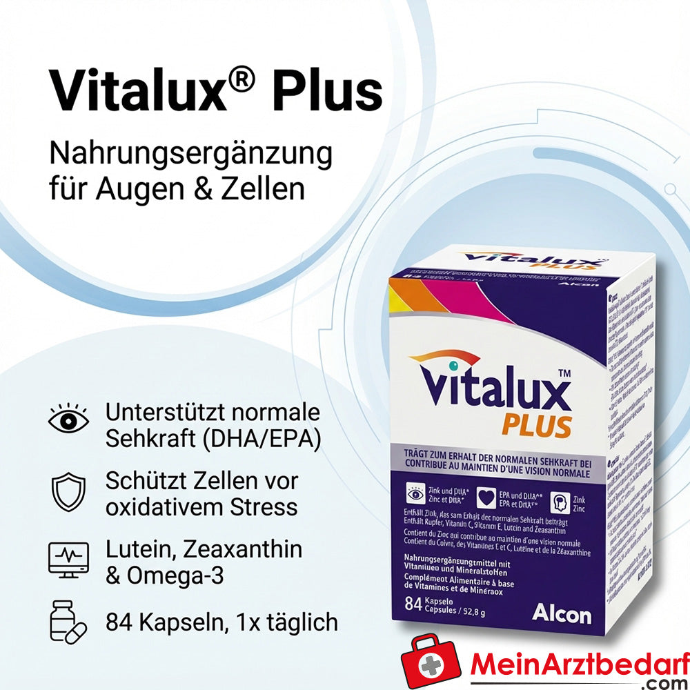 Vitalux Plus Luteina 10 mg + Zeaxantina 1 mg + Omega-3 160 mg Capsule 84 Capsule