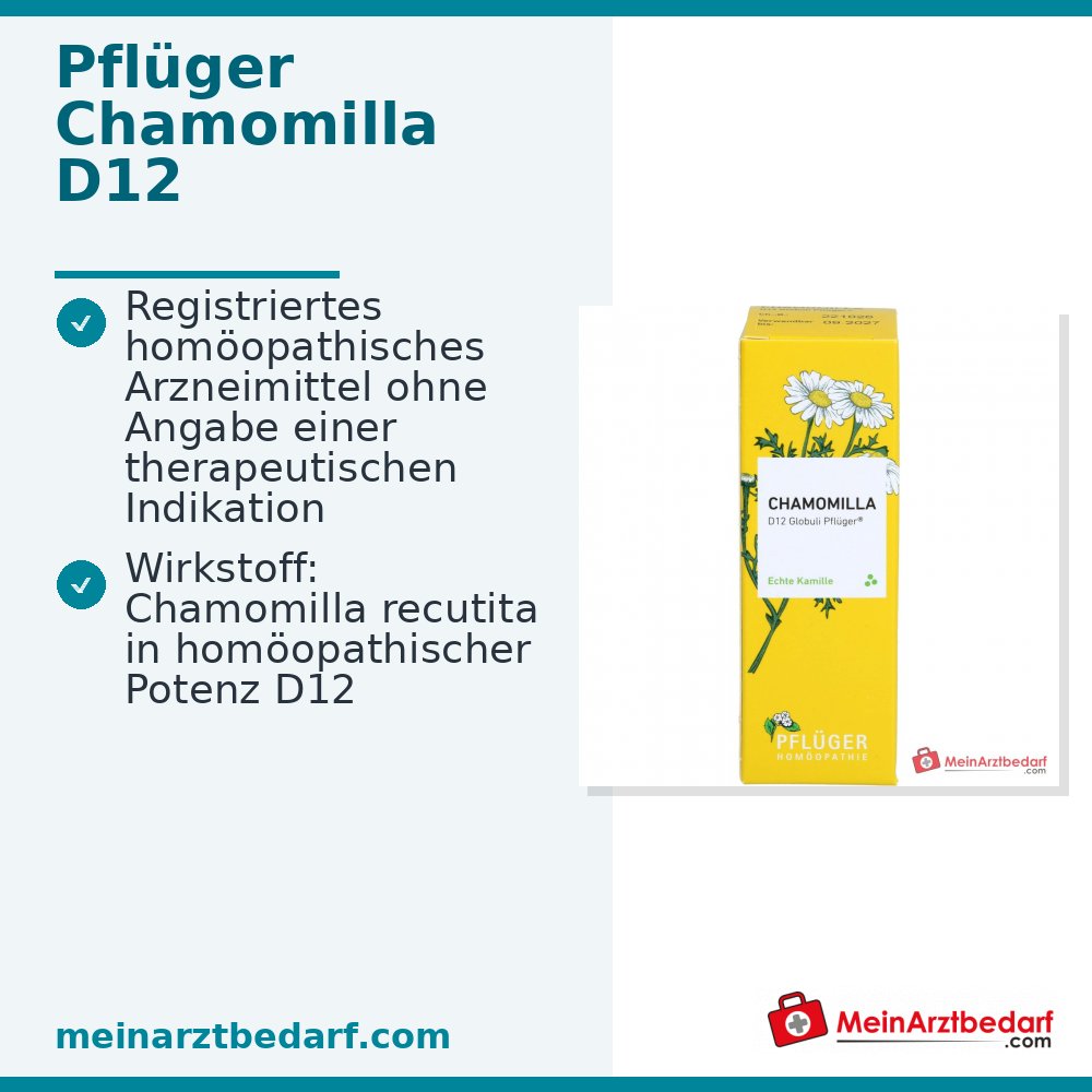 Pflüger Chamomilla recutita D12 Globulki dozownik 10 g