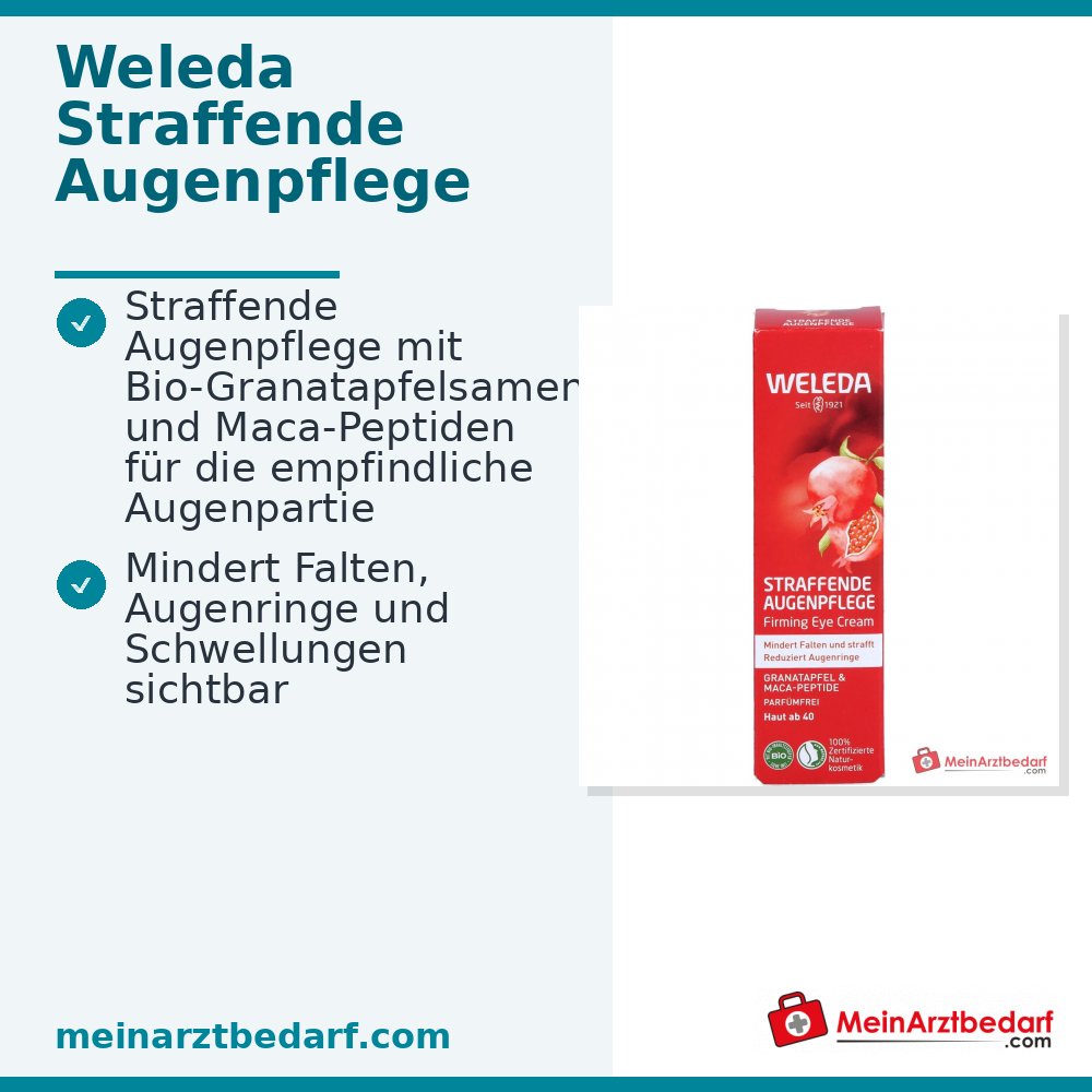 Weleda Cuidado Reafirmante para Ojos con Granada y Péptidos de Maca, 12 ml